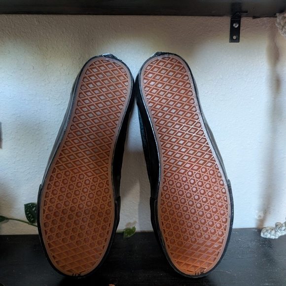 Purple, Green And Black Velvet Vans - Picture 5 of 5